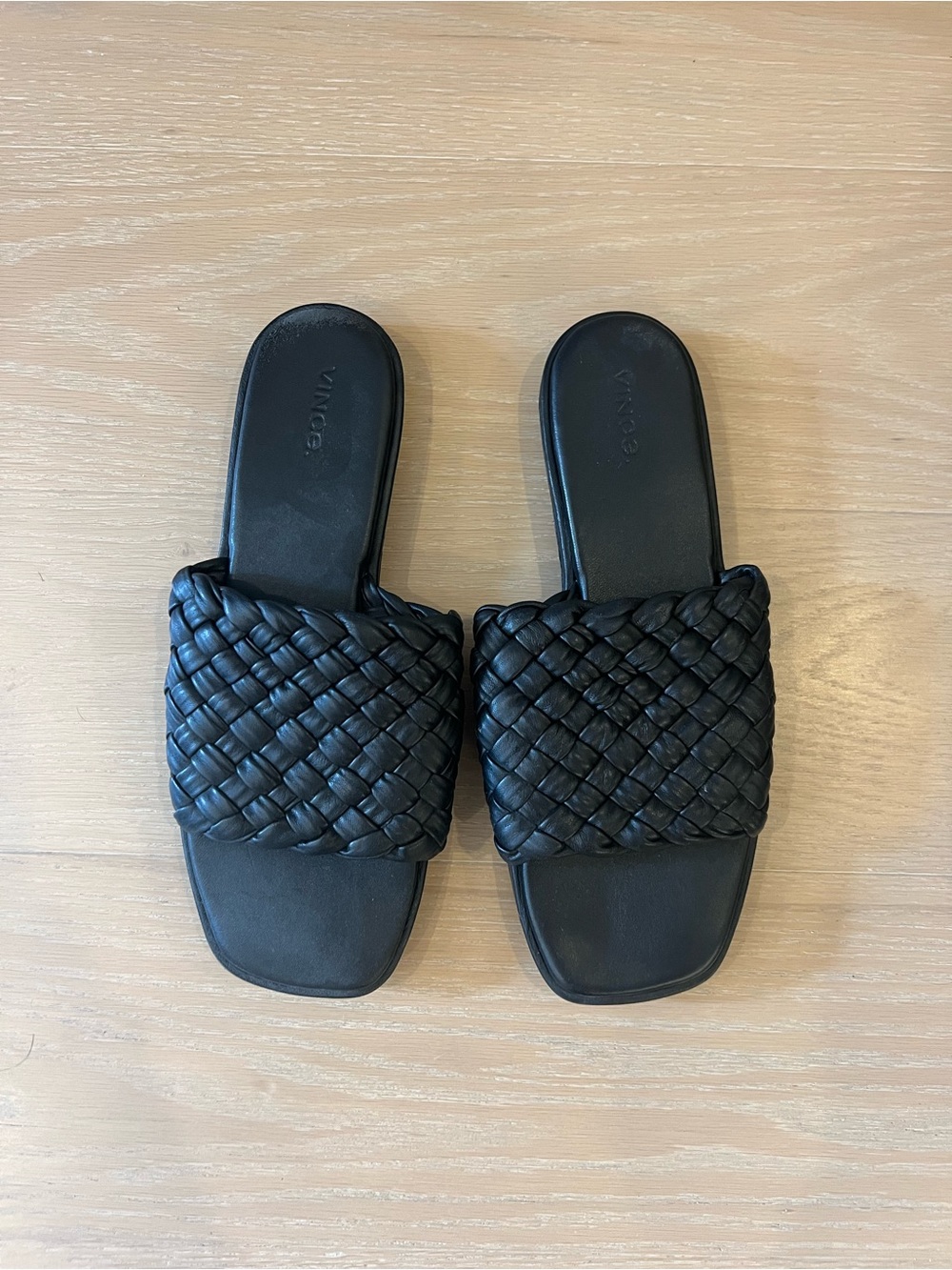 Vince Women's Rumi Woven Slide Sandals